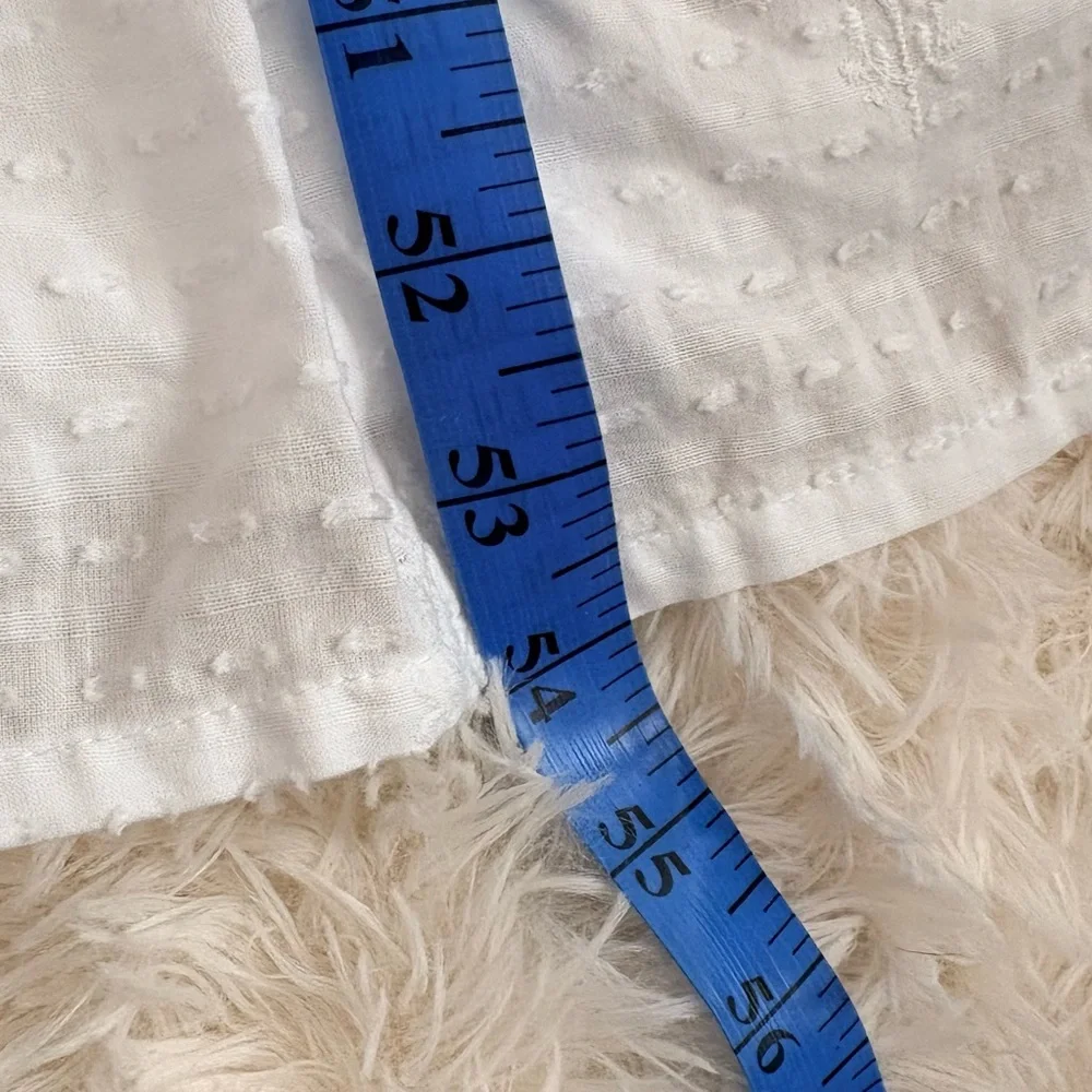 NWT Eyelet Button-Front Maxi Dress - White - Picture 8 of 8